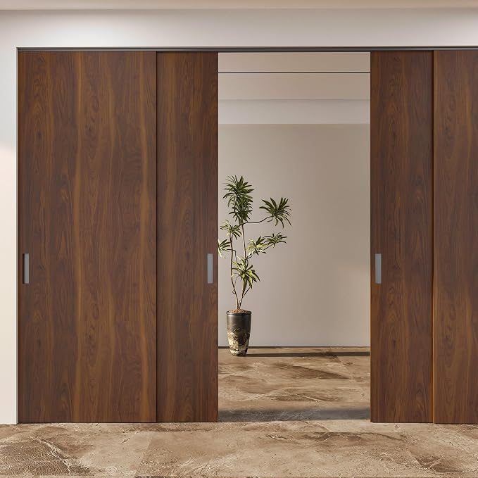 BOMENG Walnut Wood Contact Paper 32x158 inch Dark Brown Wood Wallpaper Peel and - Image 4