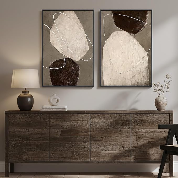 Framed Modern Abstract Wall Art - Image 3