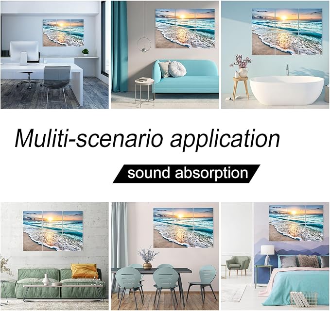 YPY Acoustic Panels: Beach Wall Art Sound Proofing Panels - Image 4