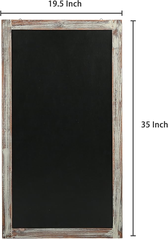 MyGift 35-Inch Wall-Mounted Chalkboard Sign, Vertical/Horizontal Hanging - Image 5