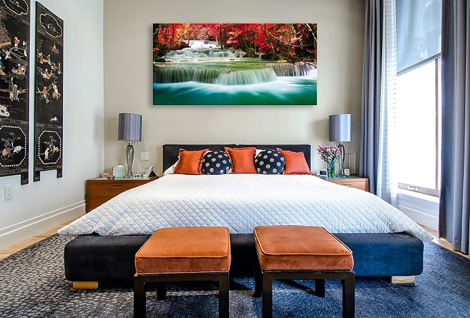 Cao Gen Decor Art-S05175 Wall Art 1 Pieces Waterfall Canvas Print Landscape - Image 4