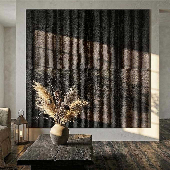 VooBang 4 Pack 3D Wall Panels, Waterfall Stone Texture PU Wall Panels, Accent - Image 6
