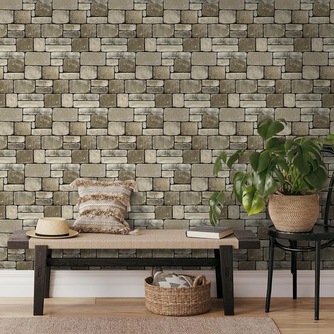 3D Faux Stone Wall Panels Peel and Stick, Stone-Look Textured Wall Sticker - Image 9