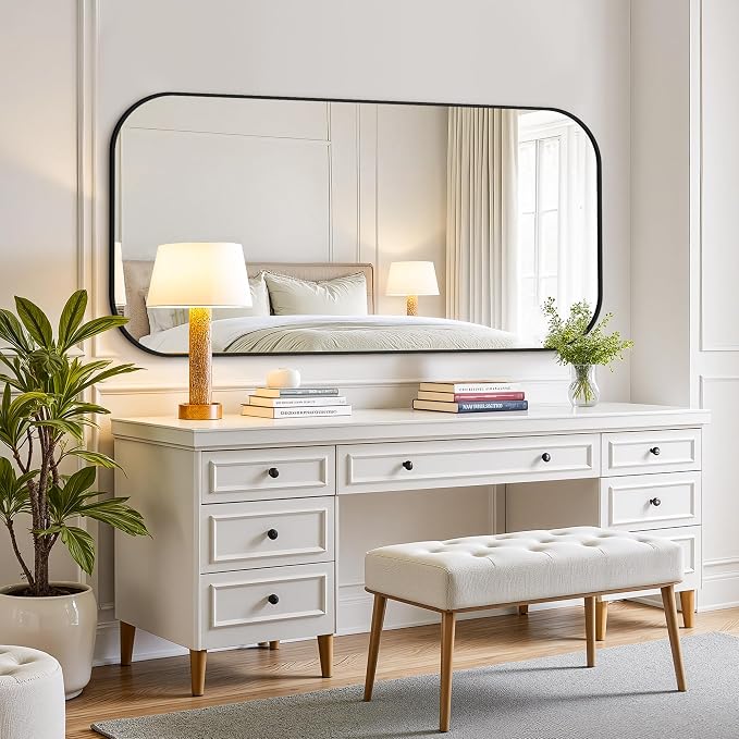 Bathroom Mirror for Wall, Large Bathroom Vanity Mirror for Over Sink 30 x 60 - Image 6