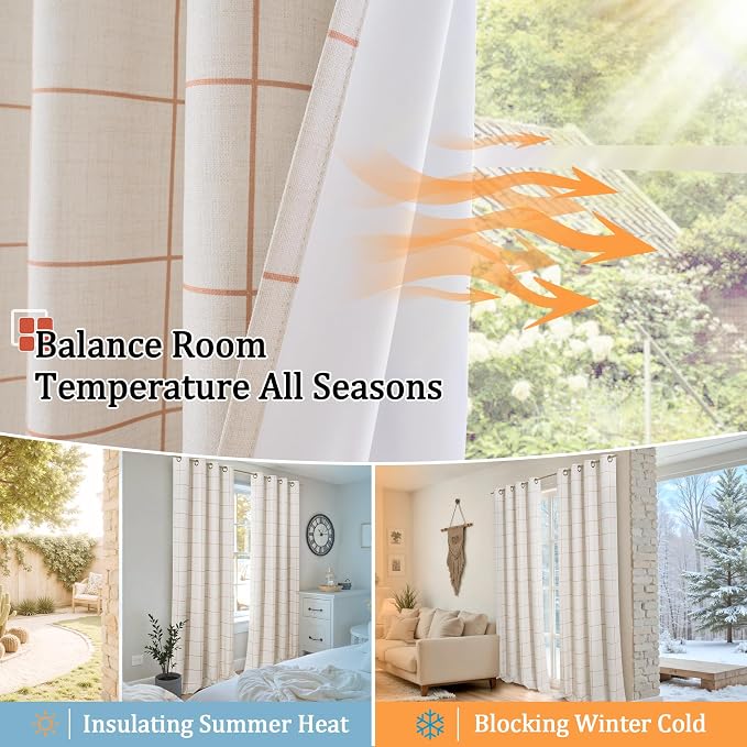 Lajode Linen Blackout Curtains for Bedroom - Image 7