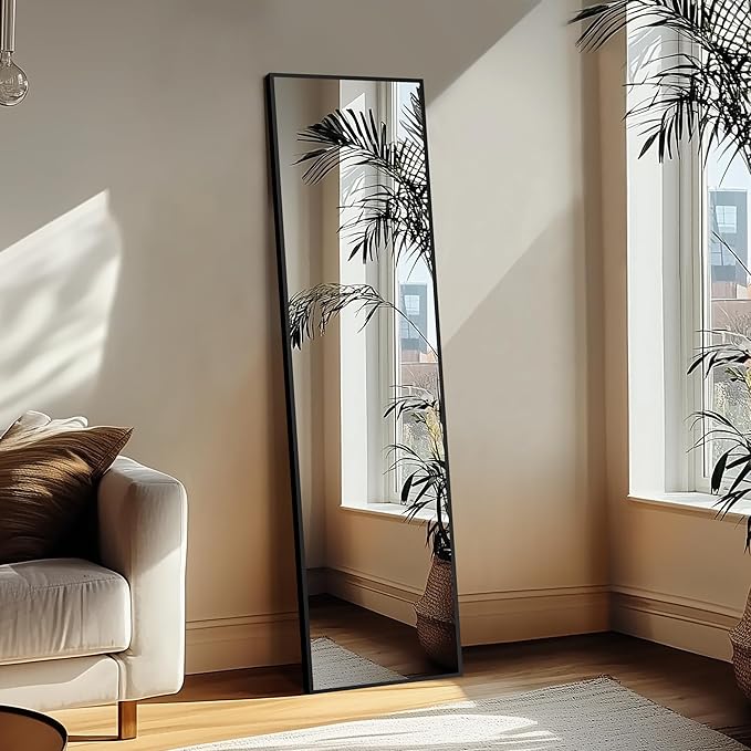 Delma Wall Full Length Mirror, Standing Mirror Full Body, Large Floor - Image 6