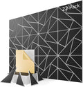 22-Pack Felt Acoustic Panels, Peel & Stick Sound Proof Foam Panels by Lebenforce