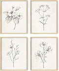 HAUS AND HUES Grey Floral Wall Art by HausandHuesArtPrints