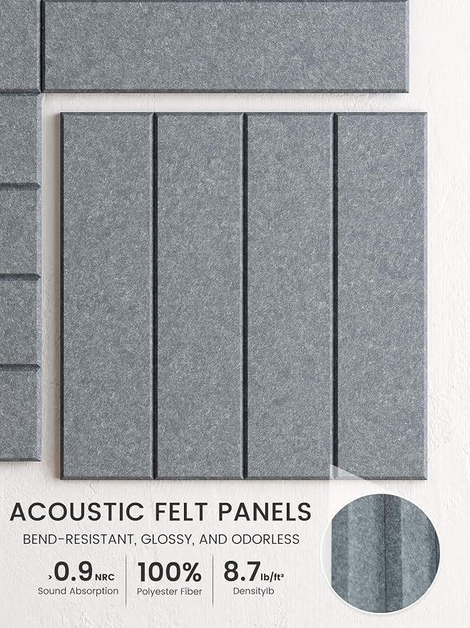 Bumusty Large Cork Board Alternative-48 x 36" Felt Bulletin Board Tiles - Image 3