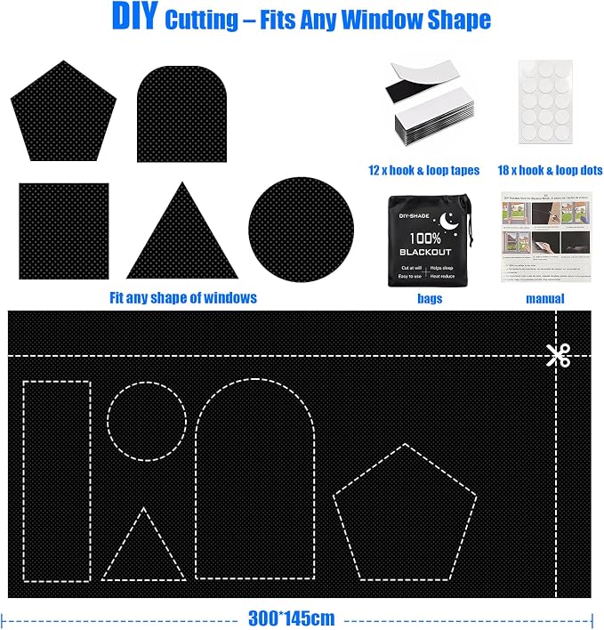 Blackout Blinds 118" x 57", 100% Blackout Curtains - Image 2