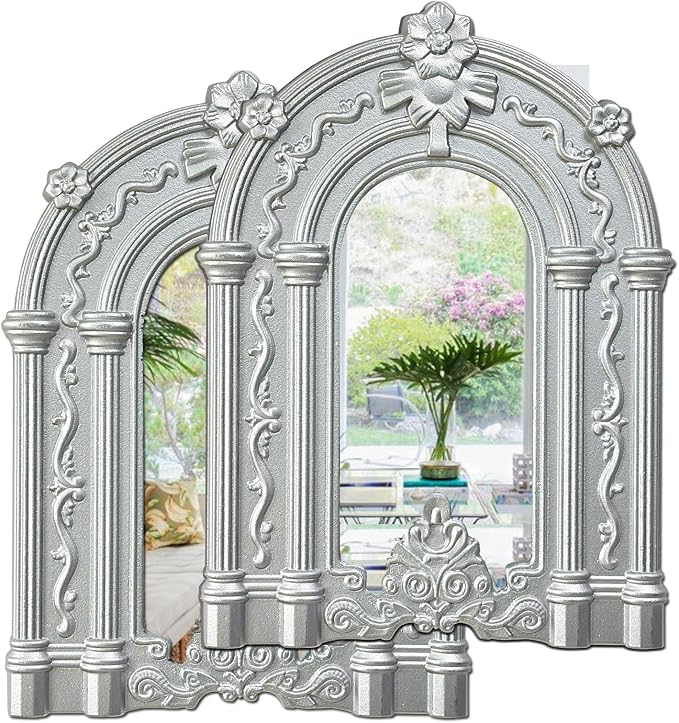 ZEXUIRU 2 Set. Rustic Wall Mirrors by ZEXUIRU