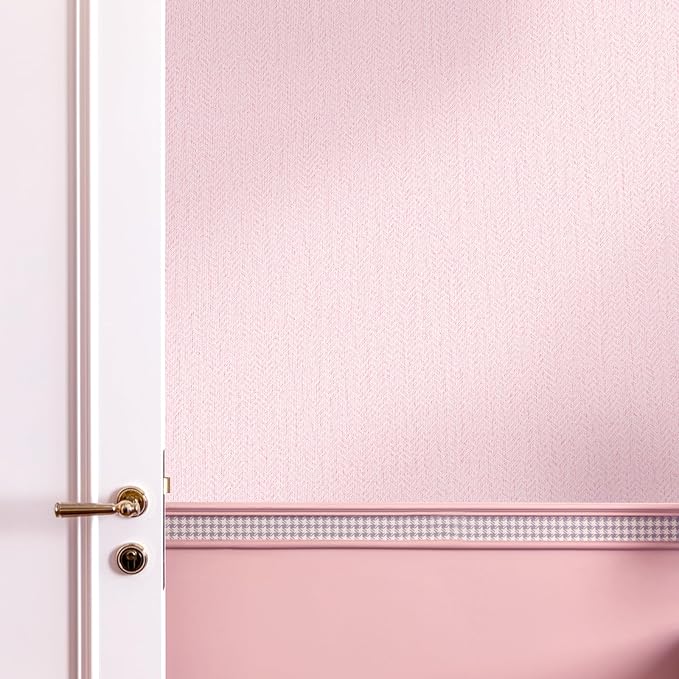 Pink Peel and Stick Wallpaper Textured Contact Paper Removable Wall Paper - Image 8