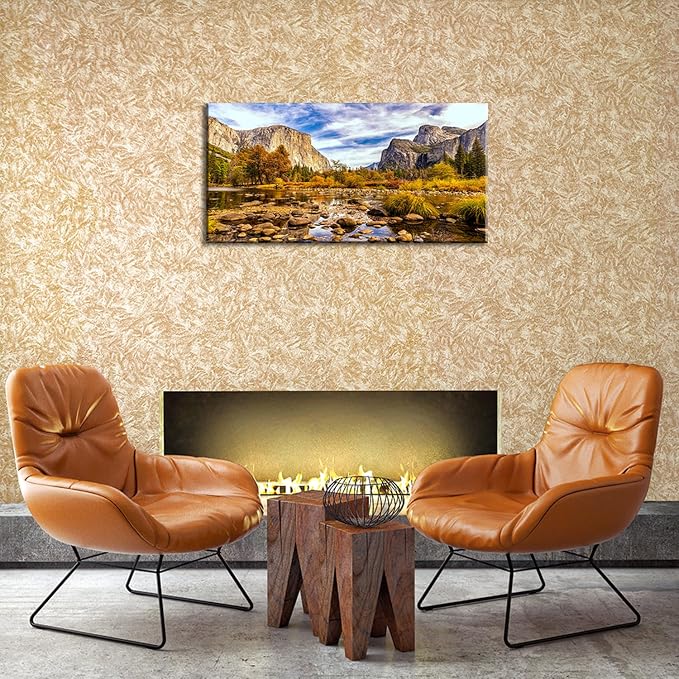 Yosemite Valley Mountain Wall Art Panorama of National Park Canvas Prints - Image 6