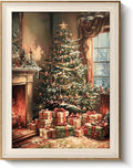 VIYYIEA Winter Framed Wall Art for Living Room, Christmas Tree Canvas Prints by VIYYIEAART