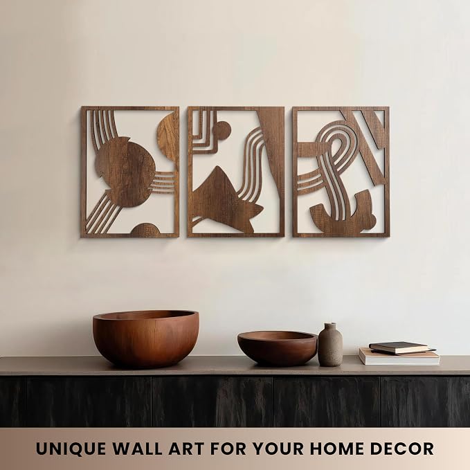 qmmp Modern Wooden Wall Sculptures - Image 2