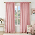 NICETOWN Blush Pink Velvet Curtains 84" Long by NICETOWN