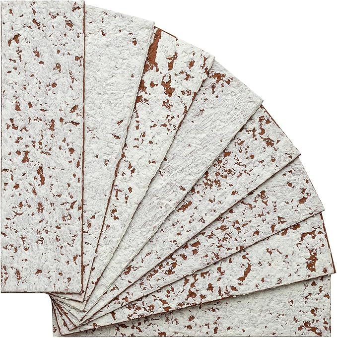100 Whitewash Red Faux Brick Wall Tiles, 3D Thin Brick Veneers - Image 3