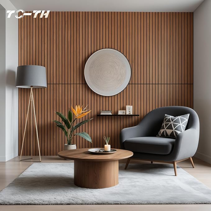TO-TH Wood-Look Sound Panels, 4 Pack 47.2” x 23.6” Soundproof Wall Panels - Image 6