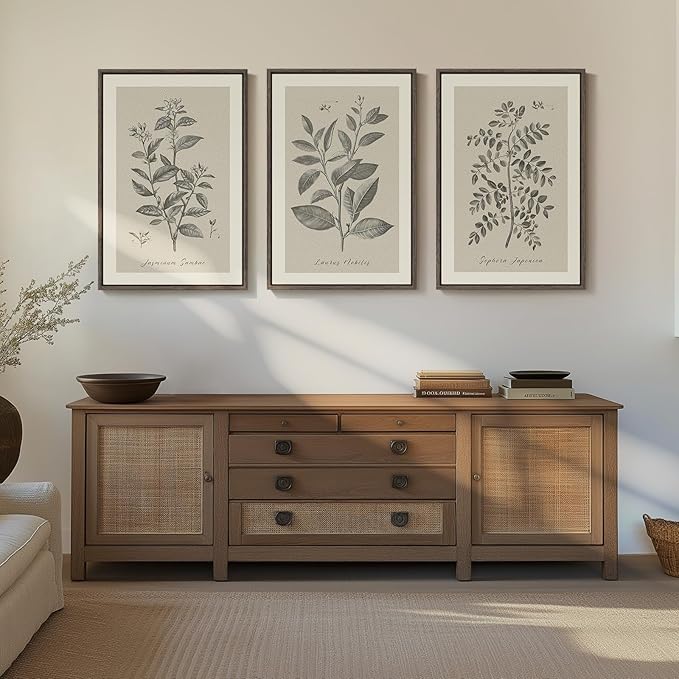 Large Framed Botanical Wall Art - Image 4