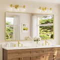 TETOTE 72 x 36 Inch Brushed Gold Bathroom Mirror, Rectangle Metal Frame by TETOTE