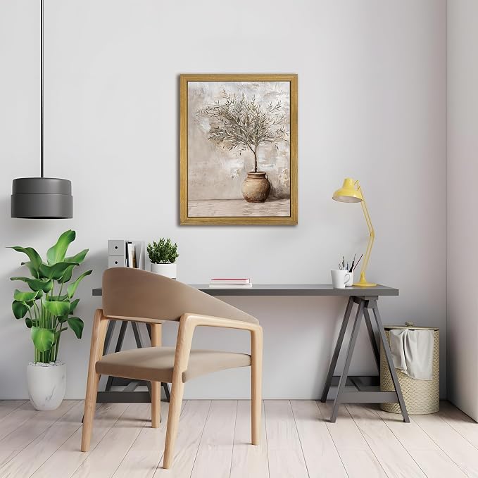 Vintage Olive Tree Canvas Wall Art, Farmhouse Aesthetic Oil Painting, Rustic - Image 8