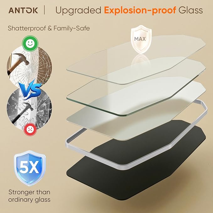 Antok Full Length Mirror, Free Standing Wall Mounted or Leaning Full Body Mirror - Image 5