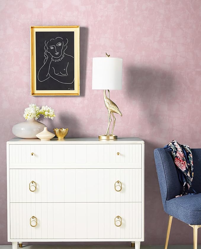Yasinet 196.8×17.3" Pink Peel and Stick Wallpaper, Ultra-Strong Adhesion Wall - Image 6
