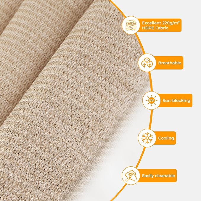 HOMEDEMO Outdoor Roller Shades for Patio, Sun Roller Shade Cloth Roll Blinds - Image 4