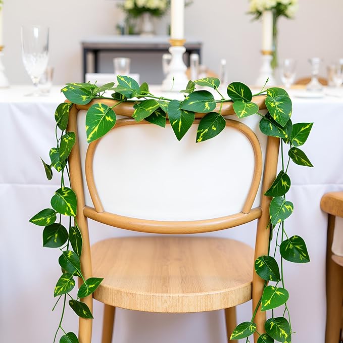 450 Feet 60 Pack Fake Greenery Hanging Garland, Artificial Ivy Leaf Plants - Image 6