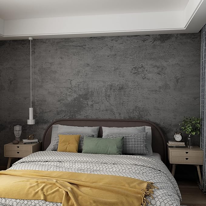 3yecao 48"×591" Big Roll Large Size Extra Wide Thick Dark Blue Grey Concrete - Image 7