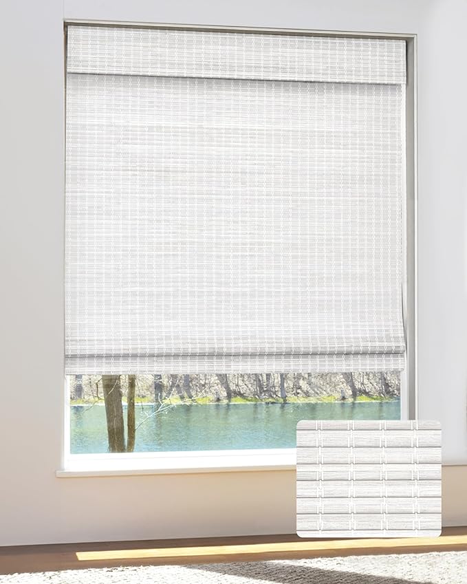 UNISHADES Cordless Bamboo Roman Shades by UNISHADES