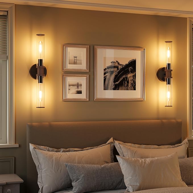 Battery Operated Wall Sconce Set of 2, Modern Cordless Wall Lights - Image 8