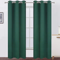 LEMOMO Dark Green Thermal Blackout Curtains/38 x 84 Inch/Set of 2 Panels Room by Lemomo