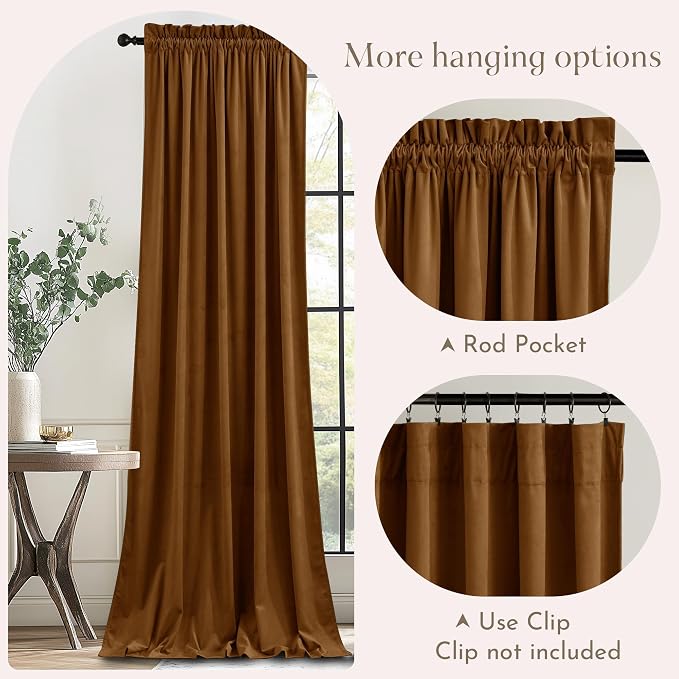 NICETOWN Velvet Curtains 84 inches - Image 4