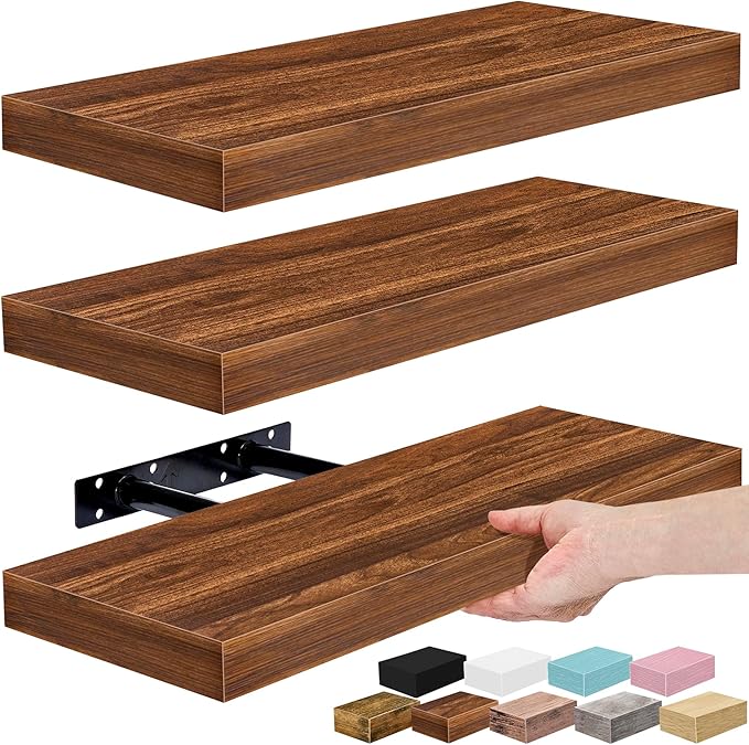 Sorbus Floating Shelves for Wall – 16 Inch Floating Shelf for Kitchen, Living by Sorbus