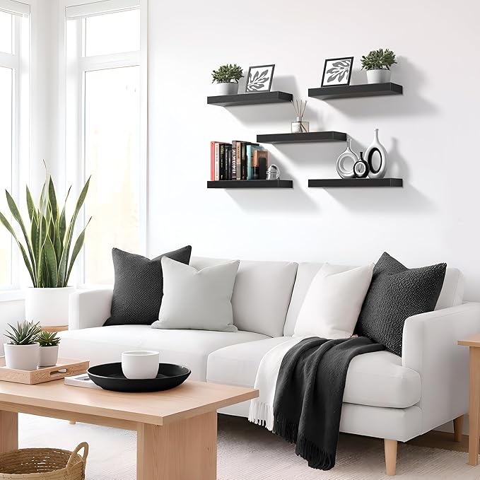 Sorbus Floating Shelves for Wall – 16 Inch Floating Shelf for Kitchen, Living - Image 7