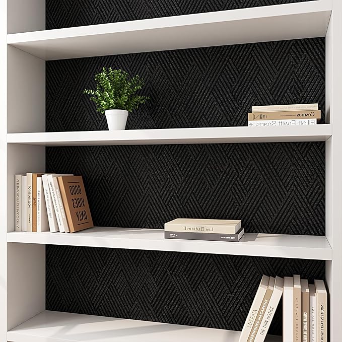 Decotalk Black Textured Wallpaper Textured Wall Paper - Image 5