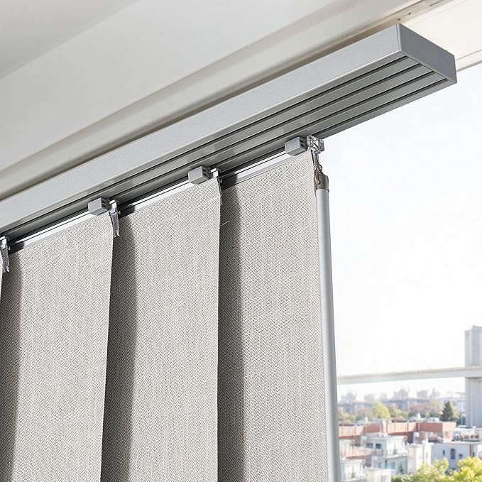 VEVOR Panel Track Blinds, Extendable Track from 45.8 in to 86 in W, Trimmable - Image 8