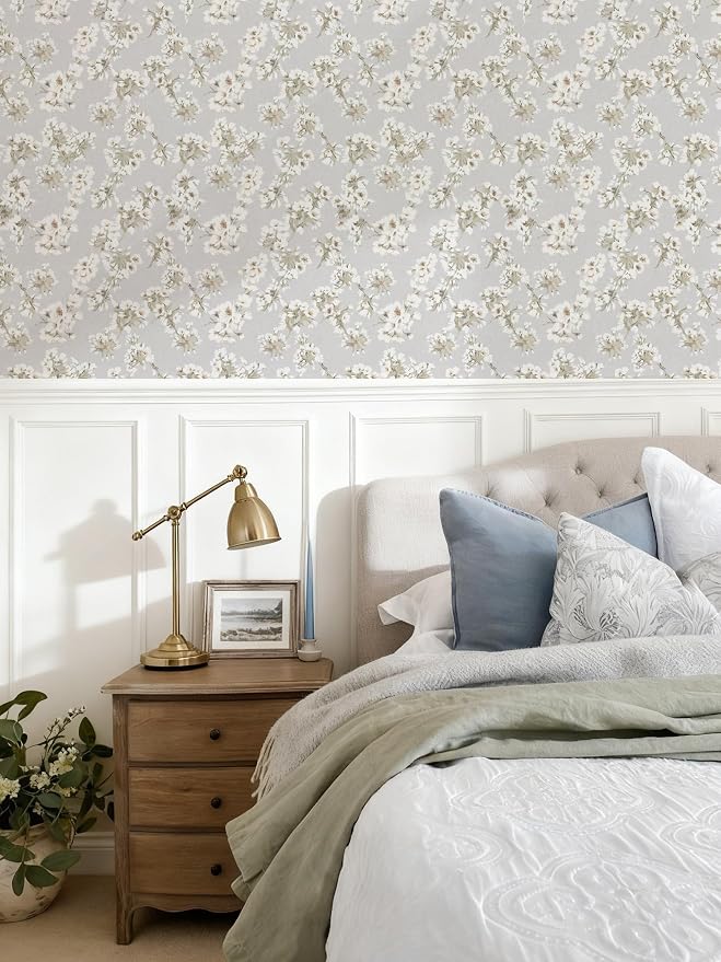 17.3" x 78.7" Floral Peel and Stick Wallpaper Removable Wallpaper Peel and Stick - Image 7