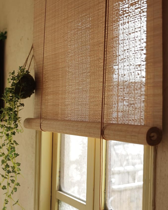 24" Wx72 H Bamboo Blinds Roller Shades by Erfolkerz