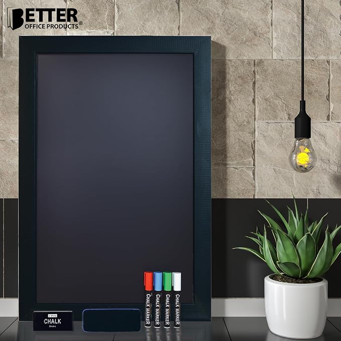 Magnetic Wall Chalkboard, Extra Large Size 20" x 30", Wood Frame, Chalkboard - Image 5