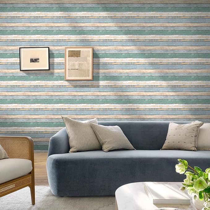 COMSTICKC Peel and Stick Faux Wood Wall Sticker Wall Panels, Ultra-Light Thin - Image 6