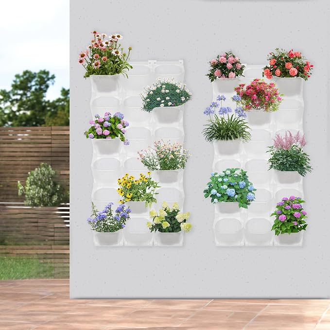 Vertical Wall Planter with 36 Pots, Hanging Garden Plant Flowerpot Holder - Image 9