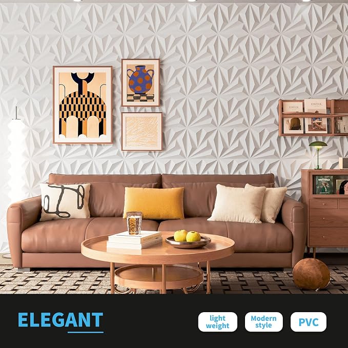 Art3d 20 Pack Decorative 3D Wall Panels, 19 Sq.feet PVC Interior Wall Décor - Image 4