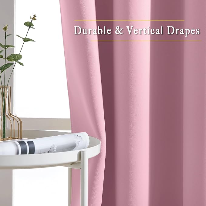 NICETOWN Room Darkening Short Curtain 54 inches Long - Image 6