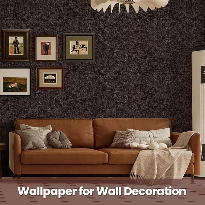 Abyssaly Brown Peel and Stick Wallpaper - Image 6
