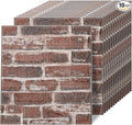 3D Wall Panels Peel and Stick in Red White Stone, Faux Brick Wall Panels by Greymond