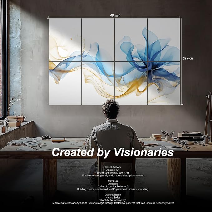 Mollywell Art Acoustic Panels, Sound Proofing, Wall Decoration, Suitable - Image 2