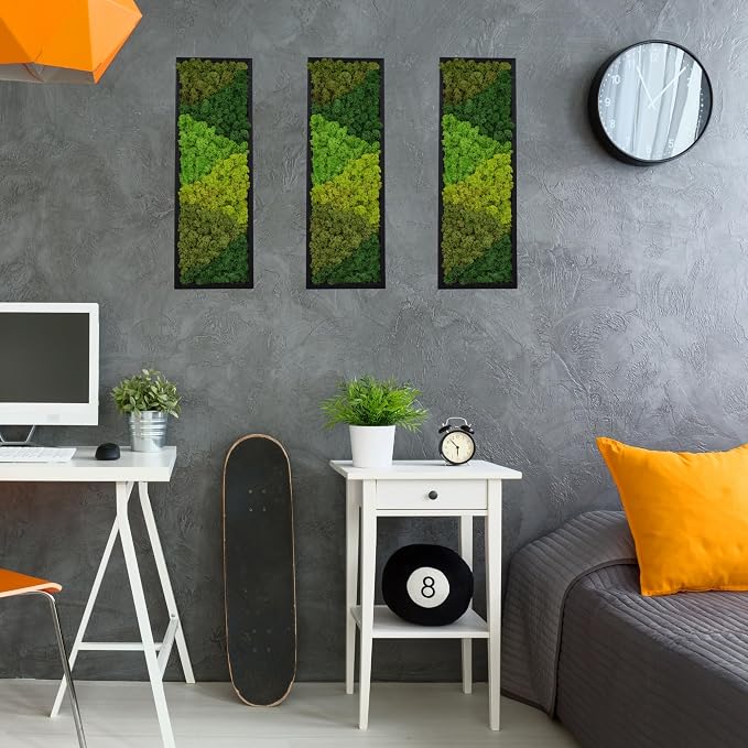 yersiz Large Moss Pattern Wall Art, Real Moss Wall Art - Image 5