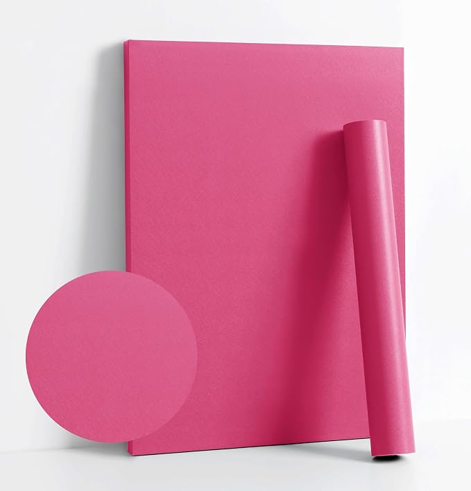 Dimoon 393''x17.7'' Pink Peel and Stick Wallpaper Contact Paper Modern Self by DIYYOURMOON